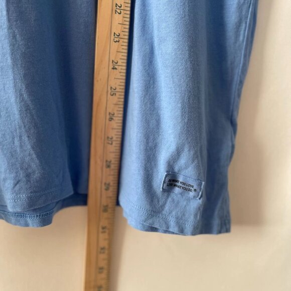 Life is Good Womens Blue Long Sleeve Graphic Crusher Lite Hooded Tee Size XL - Picture 6 of 10